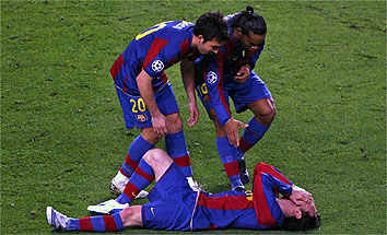 Otra vez lesionado, Leo Messi